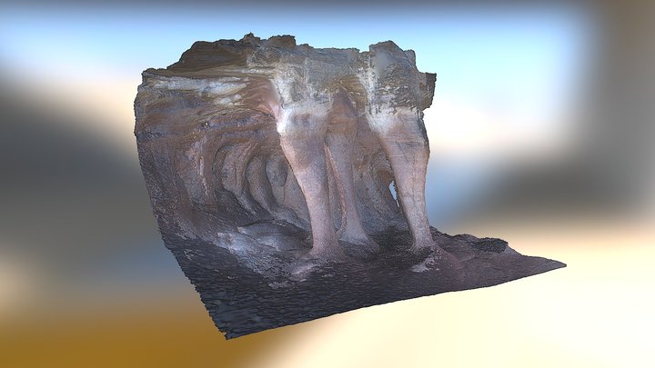 The columns of Imawarì Yeuta 3D Model