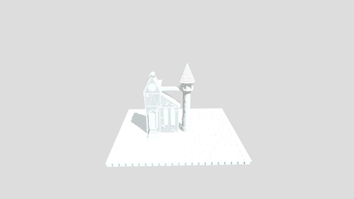 Castle Tower 3D Model