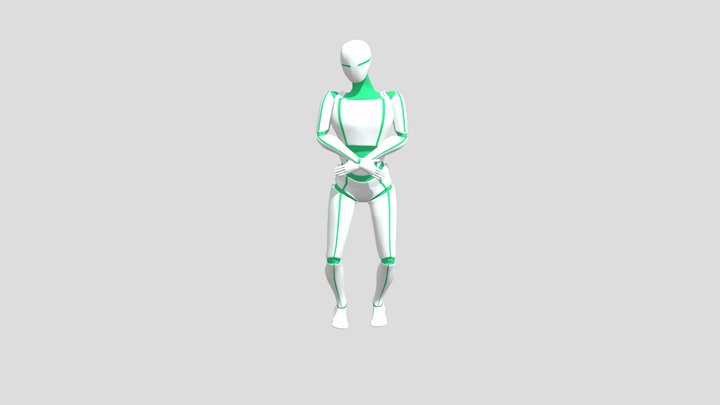 Man's Korean Happy New Year Salute (남성 세배) 3D Model
