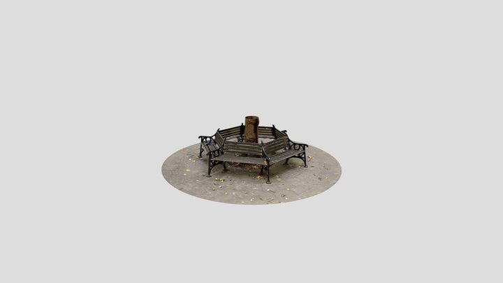 Park bench 3D Model