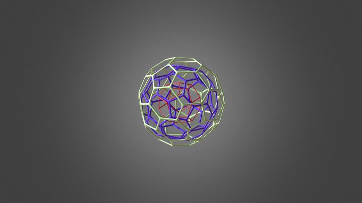 Fullereno C60 3D Model