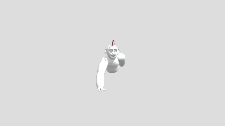 freaky-larry-scary-baboon 3D Model