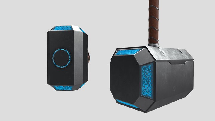 Thor Hammer 3D Model