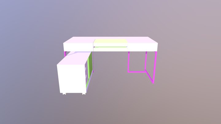 Carter Writing Desk 3D Model