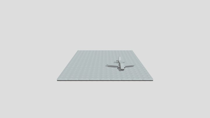 Low poly Airplan 3D Model