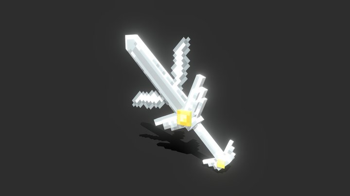 Angel sword - Blockbench 3D Model