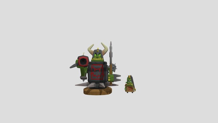 Golden Trophy pack 3D Model