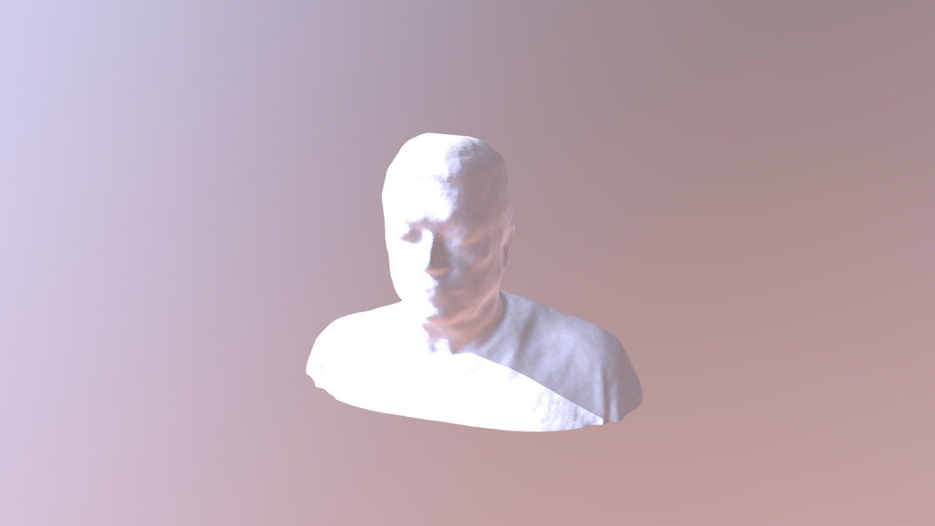 Self scanned bust with kinect v2