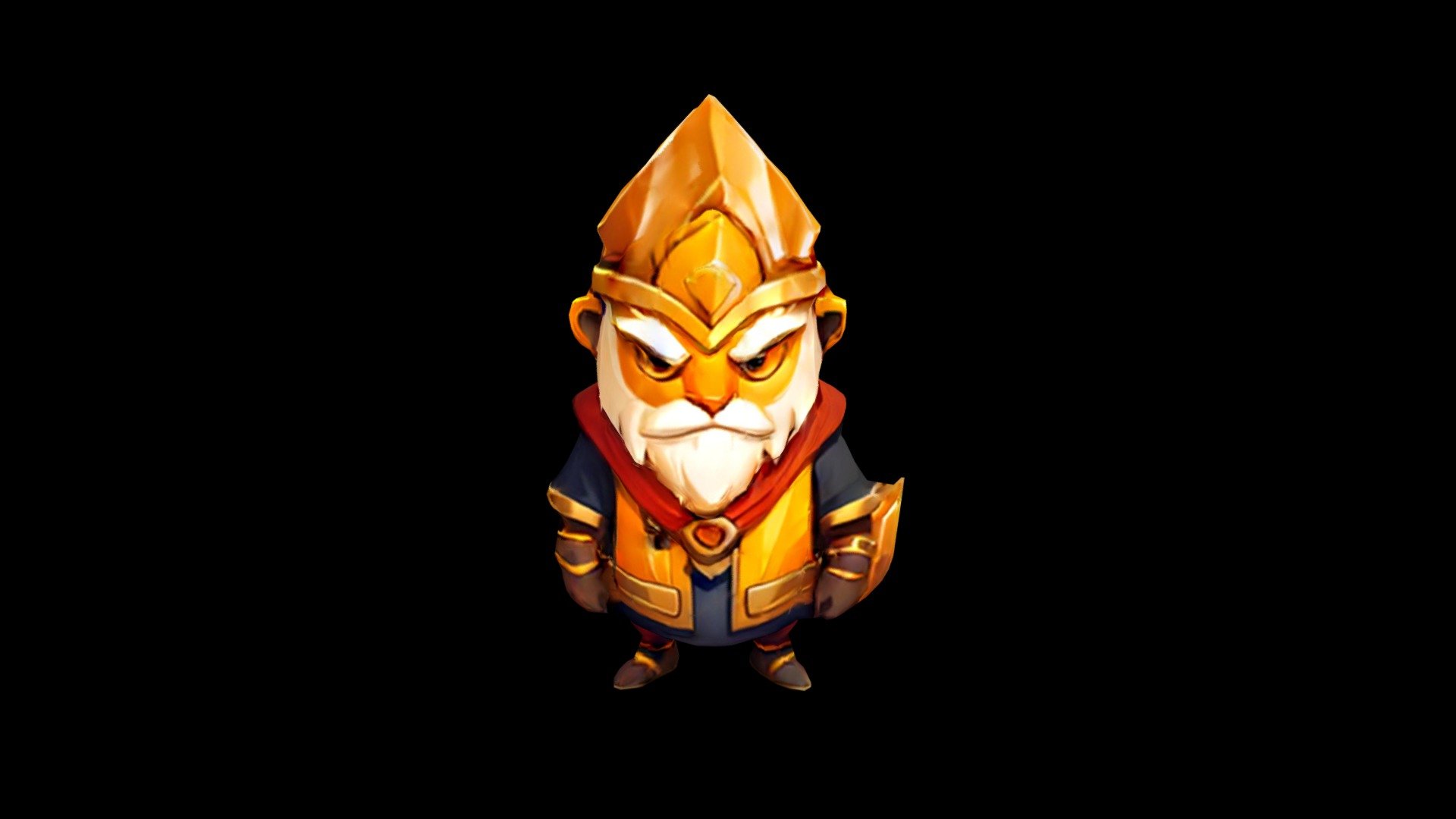 An illustration of a dwarf with a helmet, beard, - Download Free 3D ...