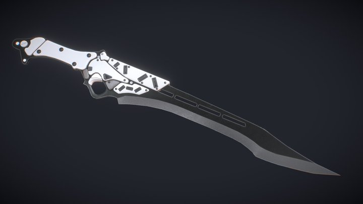 Sci-fi Short sword, Type-25 short blade 3D Model
