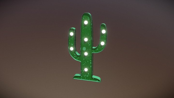 Cactus Decor 3D Model