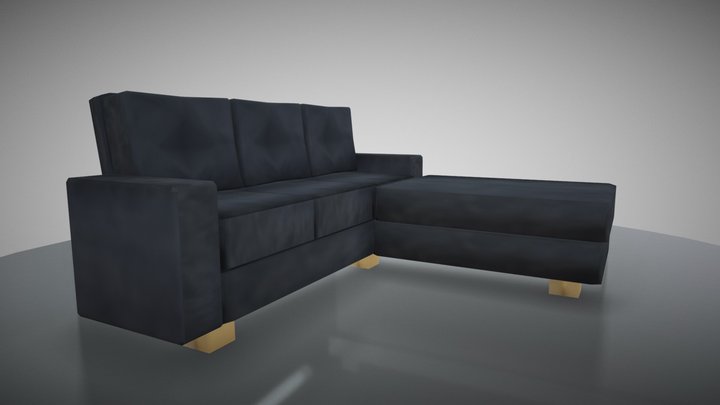Sofa | Low poly 3D Model