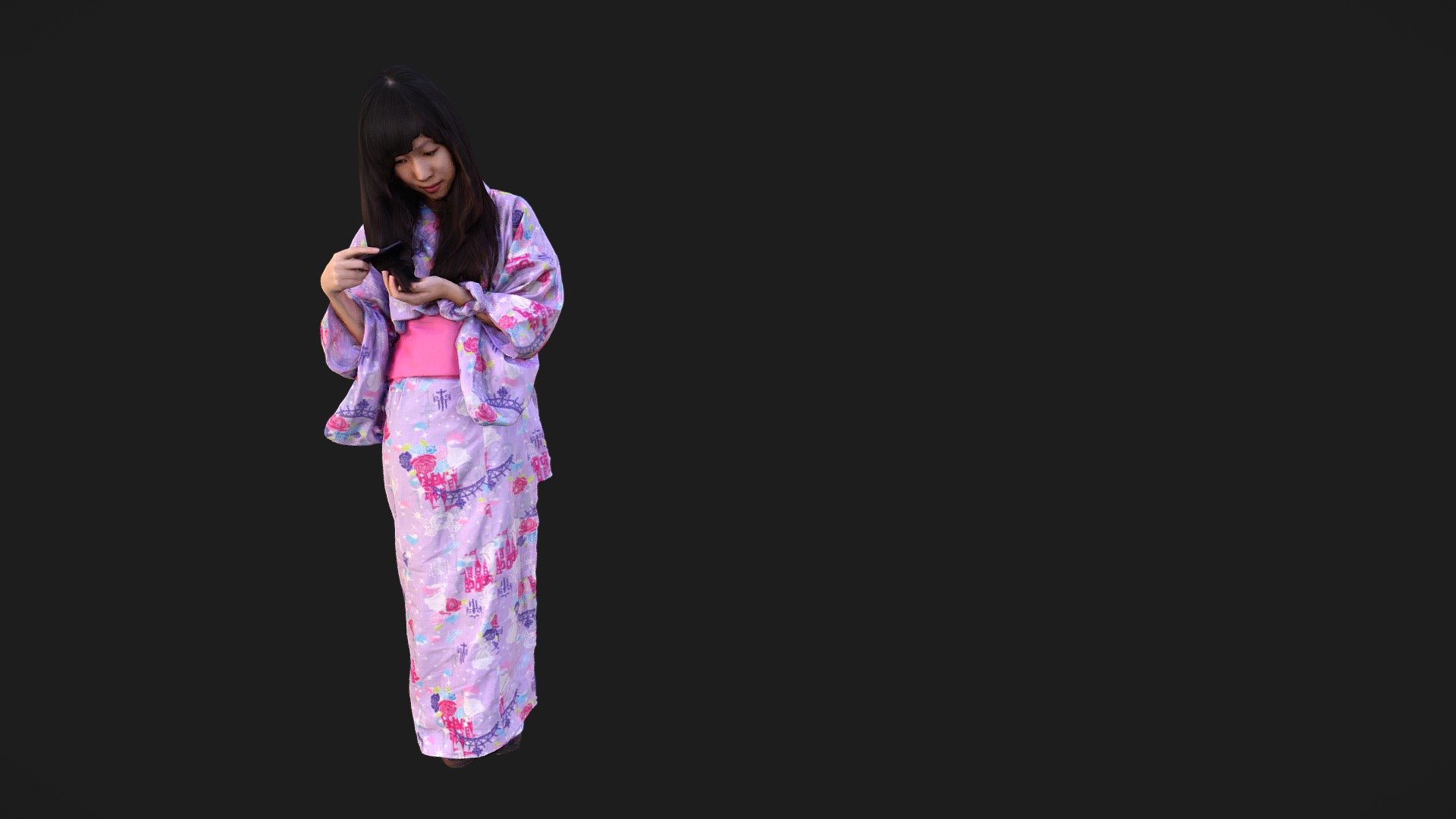 Japanese Dress Woman — Sketchfab embed 3D viewer