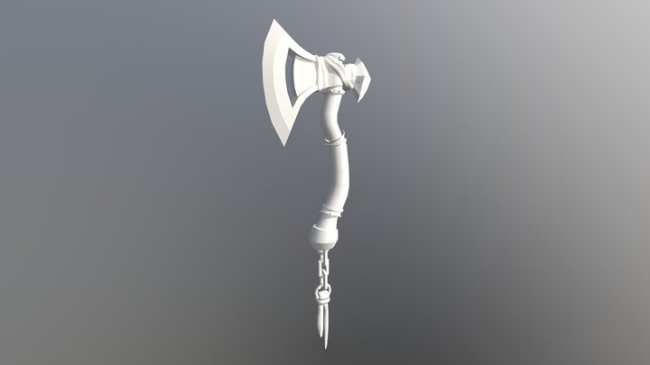 3D Coloring Book: Stylized Axe 3D Model