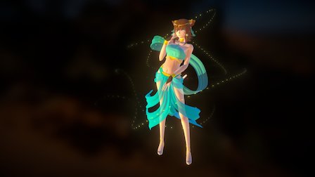 Nara The Desert Dancer (Free download) 3D Model