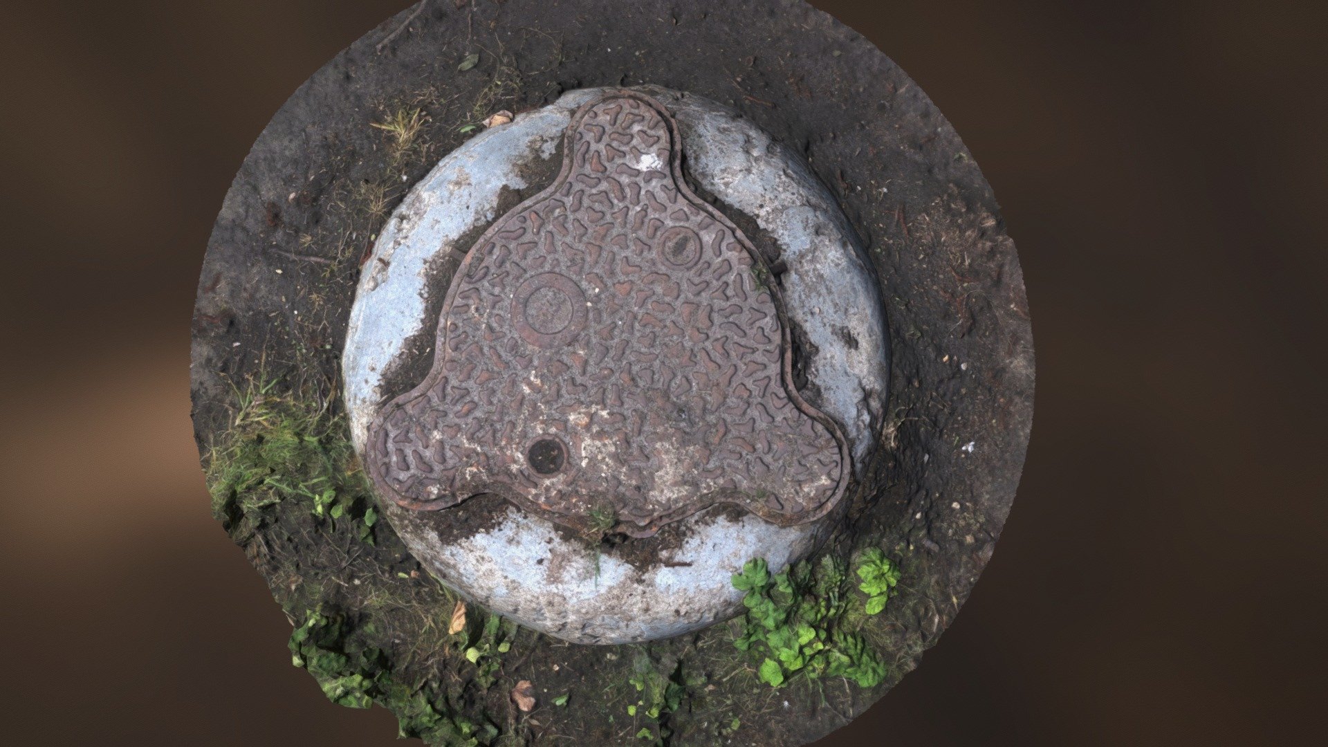 Storm drain cast iron cover - Photogrammetry
