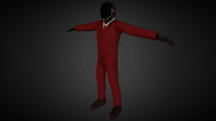 Guy-Man Daft Punk 3D Model