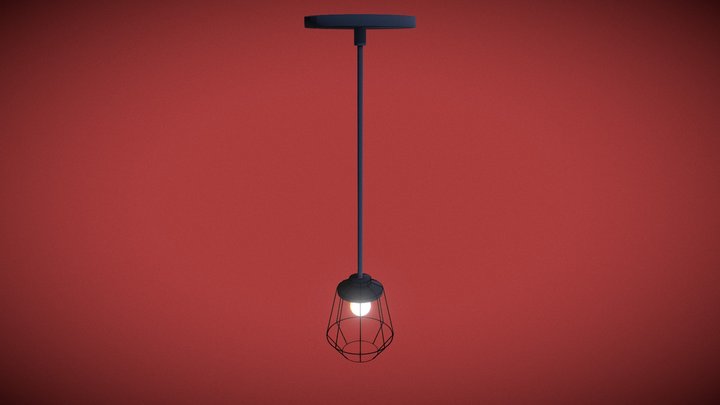 Vintage Ceiling Lamp 3D Model