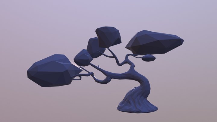 Bonsai Crystal Treetops 3D Model