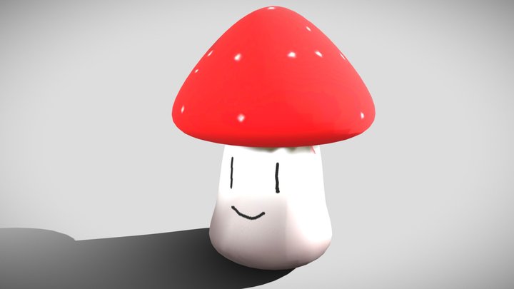 Mushroom Amanita muscaria 3D Model