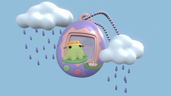 froggie tamagotchi 3D Model
