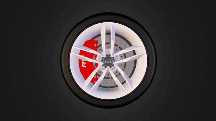 Audi R8 Wheel 3D Model