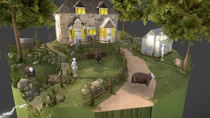 Grandma's House - WIP Diorama 3D Model