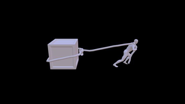 Pulling Rope 3D Model