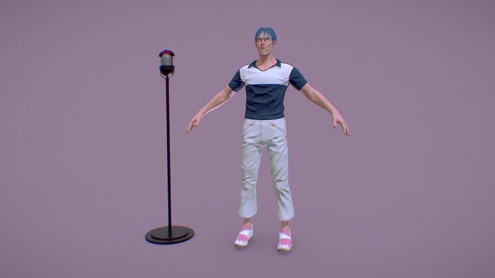 Damon Albarn x 2D — Sculpt Pose 3D Model