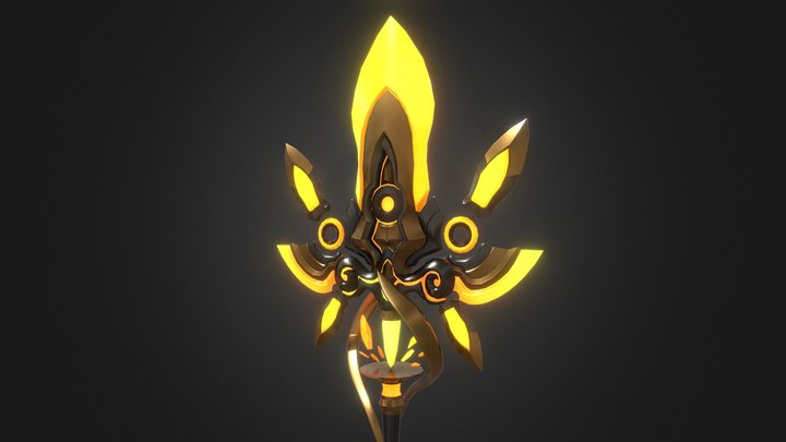 Magic staff 3D Model