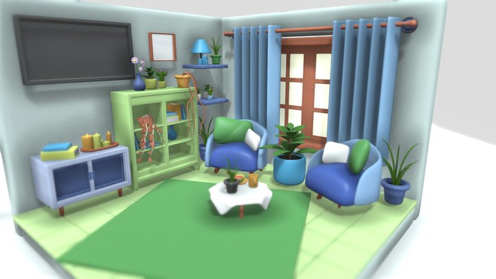 Living Room 3D Model