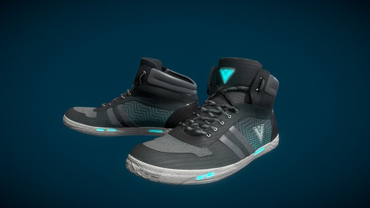 Futuristic Sneakers 3D Model