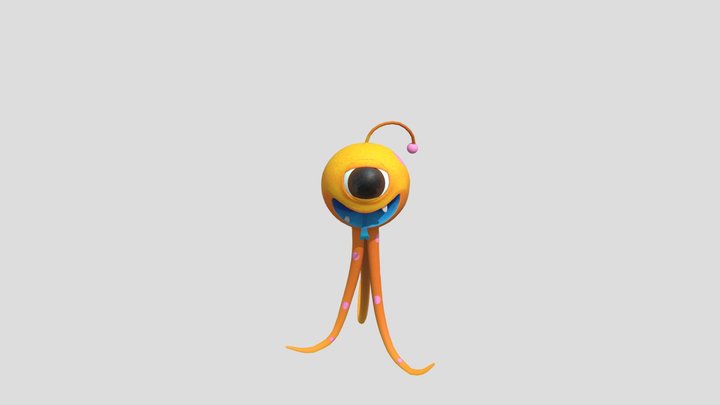 Emotive Creature 3D Model