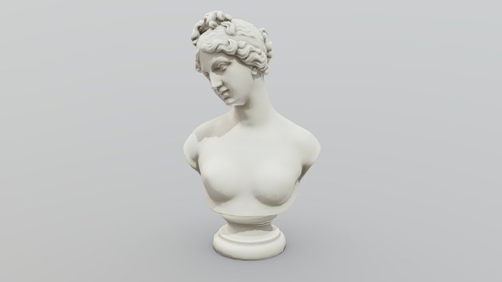 Marble Bust 3D Model