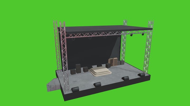 simple_concert_stage 3D Model