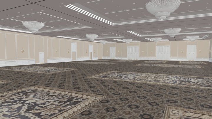 bake_4_web_djt_ballroom_v03 3D Model