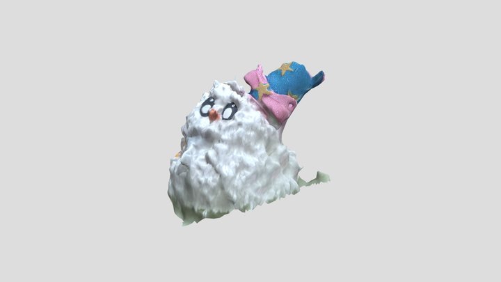muñeco navidad blanco 3D Model