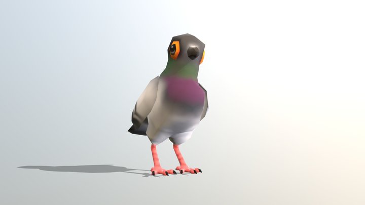 Pigeon Mother - All Animations 3D Model