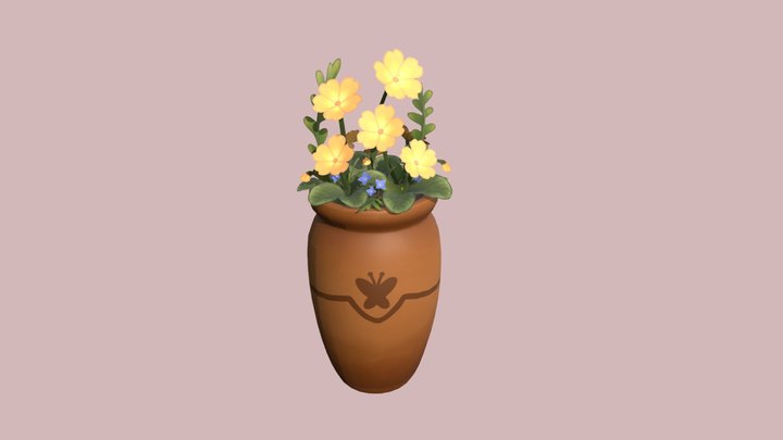 flowerpot3d_1 3D Model