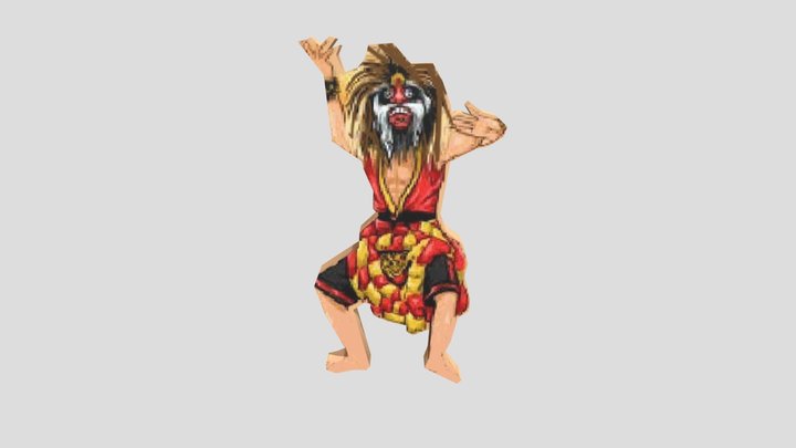 KostumTari Reog Ponorogo 3D Model