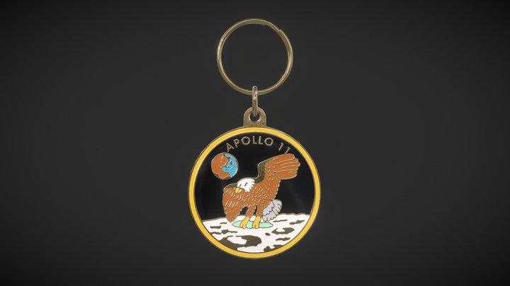 Apollo 11 Keychain (The X-Files) 3D Model