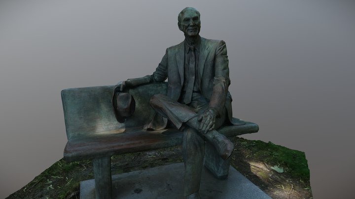 Lewis A Sawyer Statue Statue 3D Model