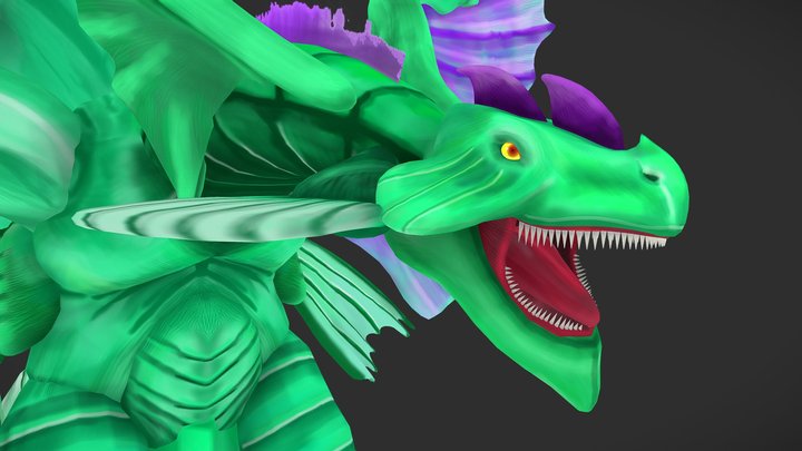 Aquadon , The water dragon 3D Model