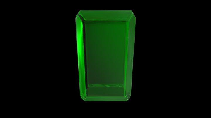 Emerald Gem Model 3D Model