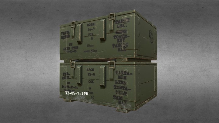 Windley Triple A Crate 3D Model