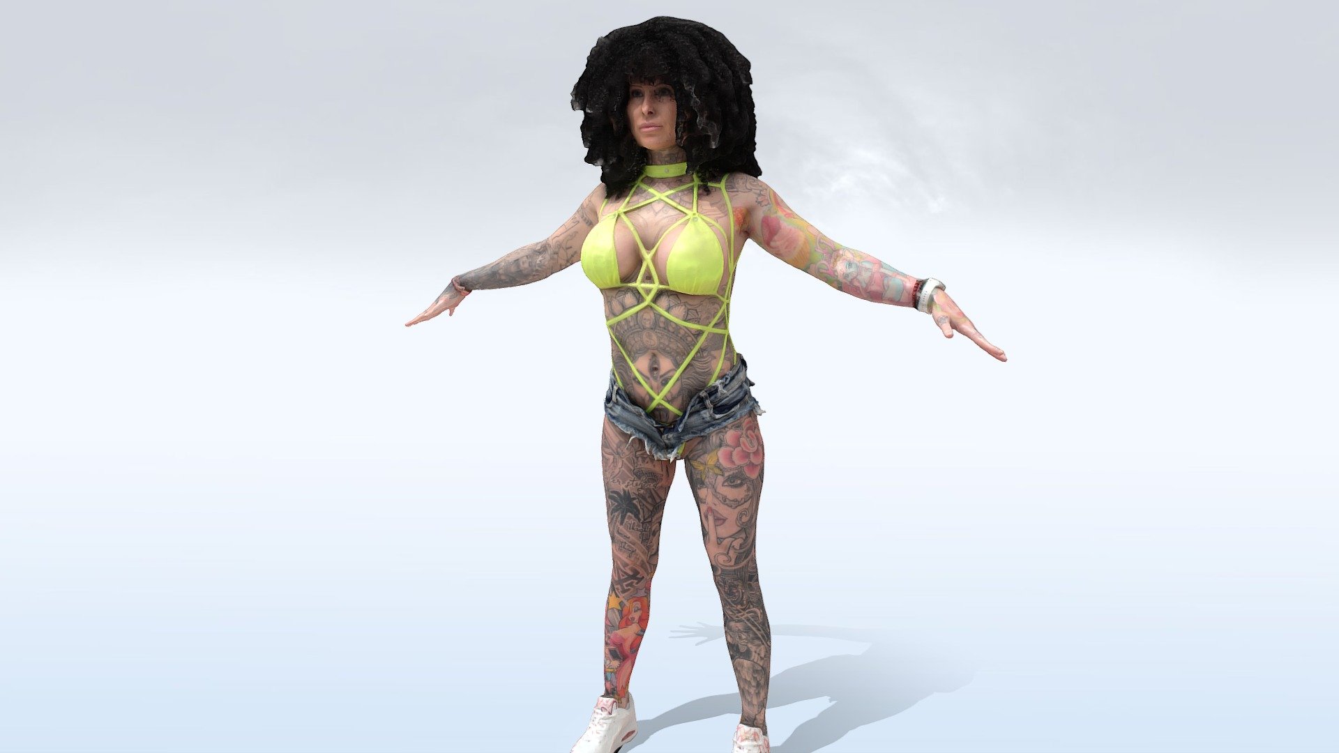 Female Scan Milkieshakes Model Avatar Buy Royalty Free 3d Model By