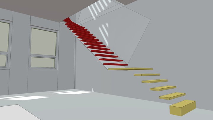 Jano Prudova 2026 04 14 rovne schodisko 3D Model