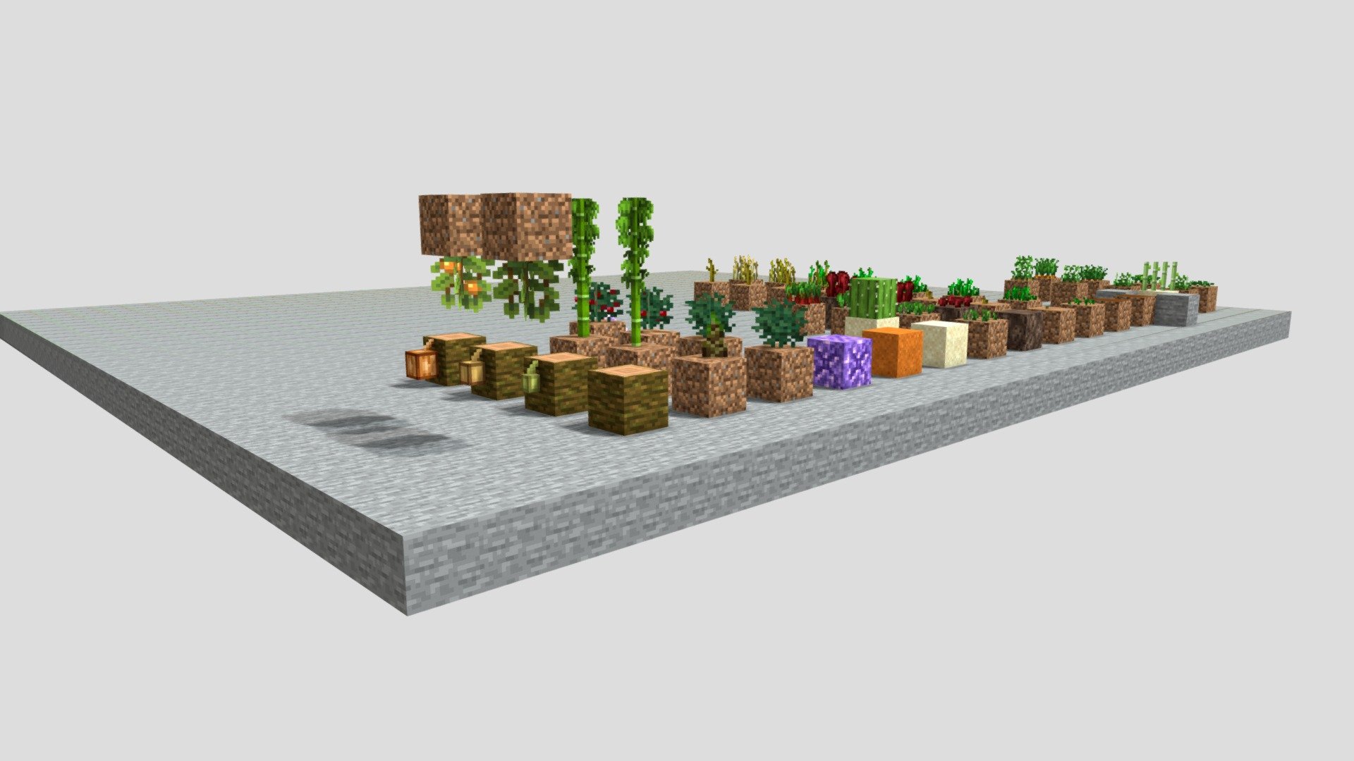 Minecraft Farm Crops - Download Free 3D model by CodeConsole [b1b8b71 ...