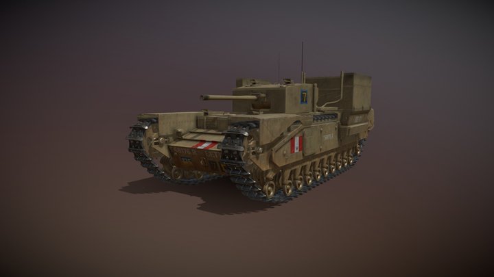 Churchill MK.III - Betty 3D Model