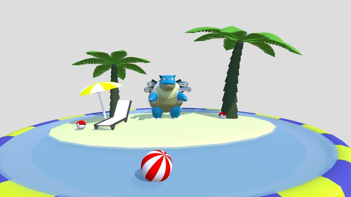 Blastoise / Tortank Pokémon 3D Model